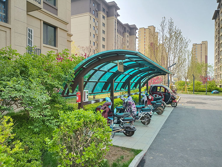 衡水书宇阳光板雨棚案例(图4)