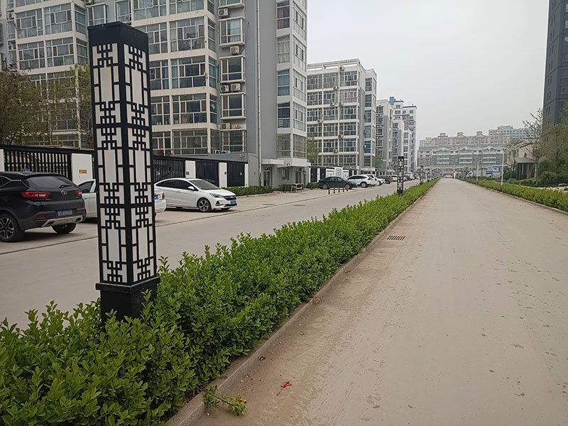 小区公园铝艺灯箱案例(图2)