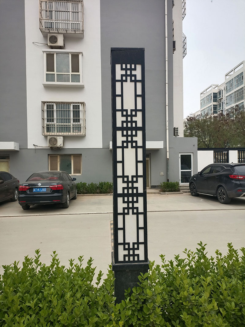 小区公园铝艺灯箱案例(图4)