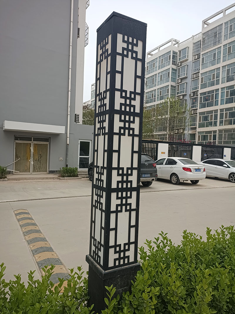 小区公园铝艺灯箱案例(图3)